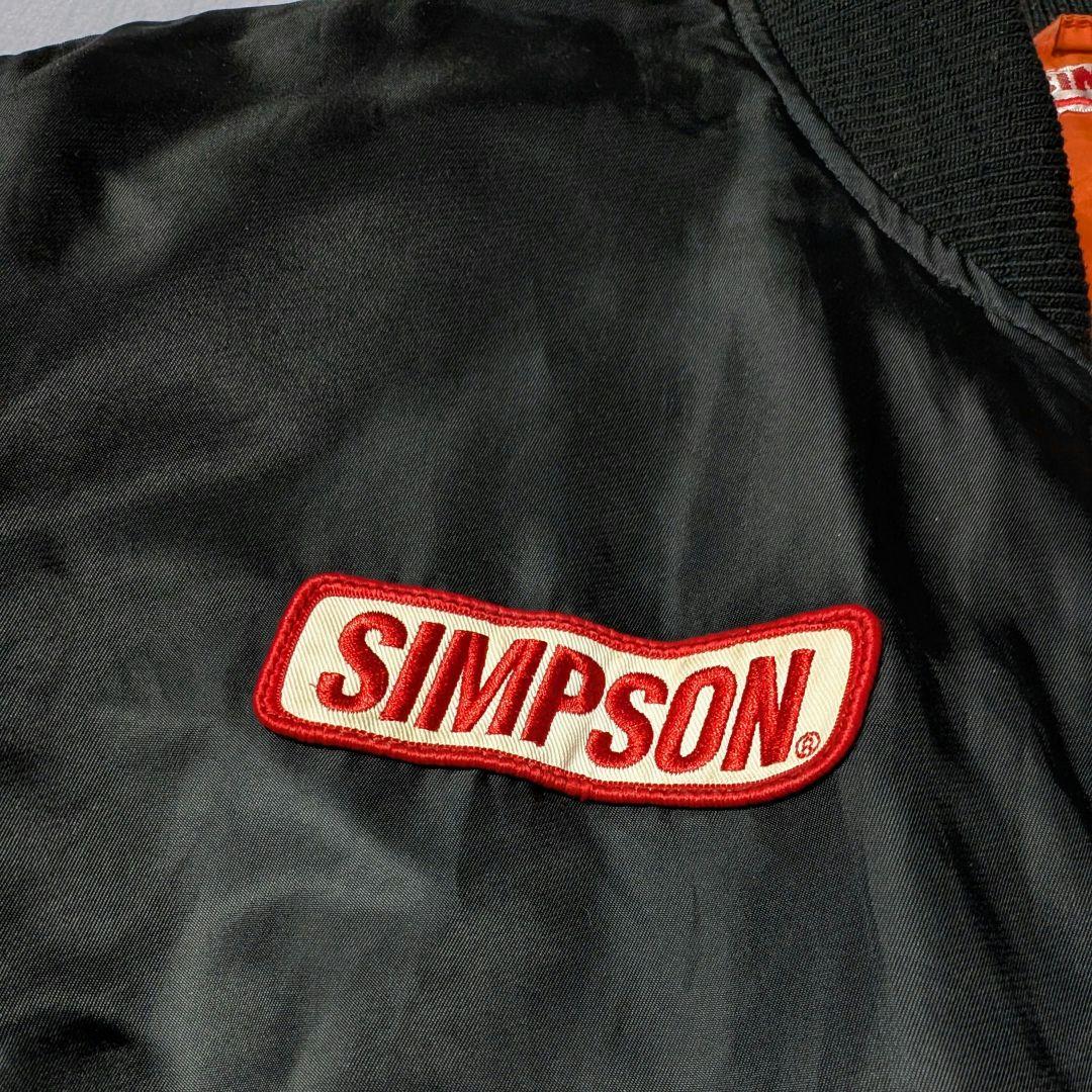 SIMPSON シンプソン MA-1 フライトジャケット ブラック　バイク