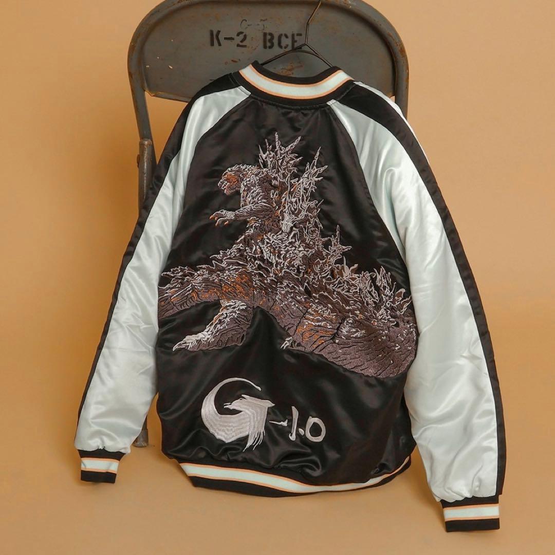 【新品】蓄光刺繍リバーシブルスカジャン M ゴジラ-1.0