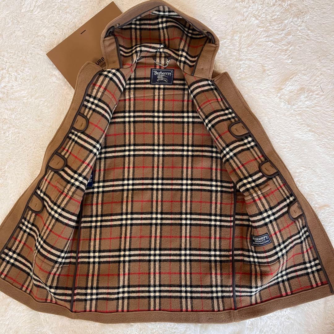 美品　バーバリーズ　ダッフルコート　ノバチェック　キャメル　ウール　英国製 M