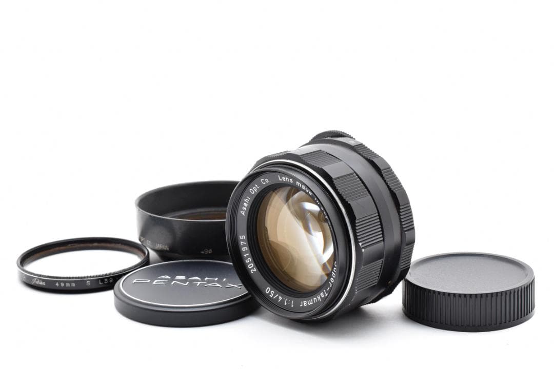 【黄変なし】Super Takumar 50mm F1.4 フード付 C110