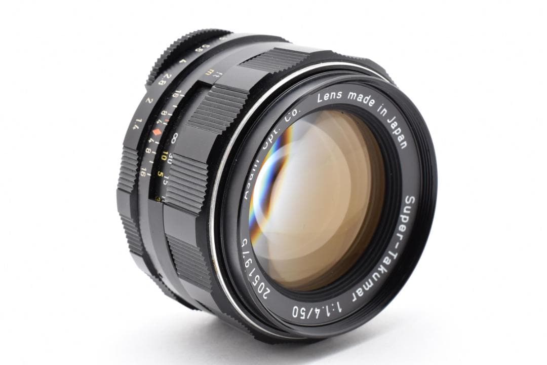 【黄変なし】Super Takumar 50mm F1.4 フード付 C110