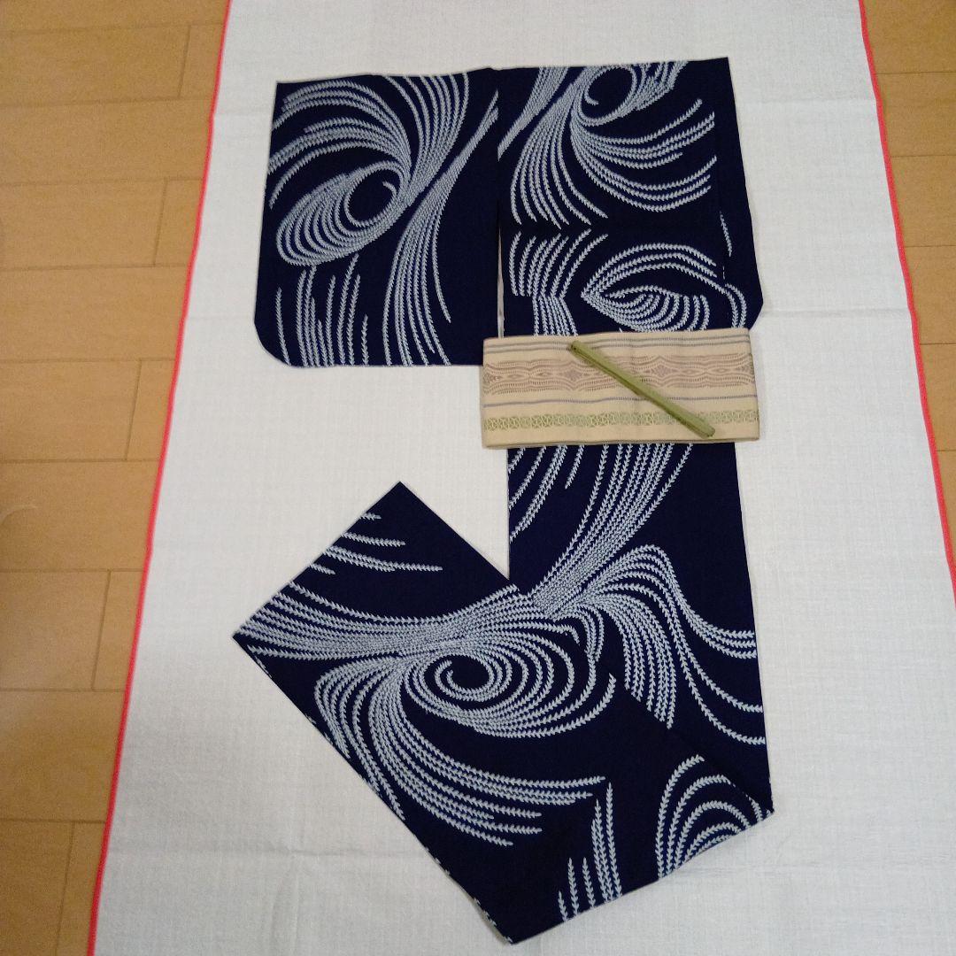 竺仙　浴衣　コーマ　未使用　新品　手縫い