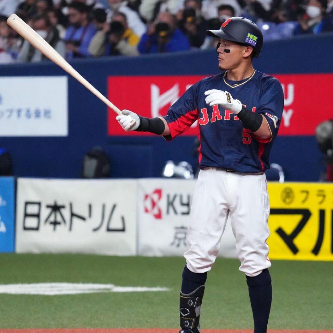 ソフトバンクホークス　牧原大成 #8　バット NPBマーク 支給品　実使用