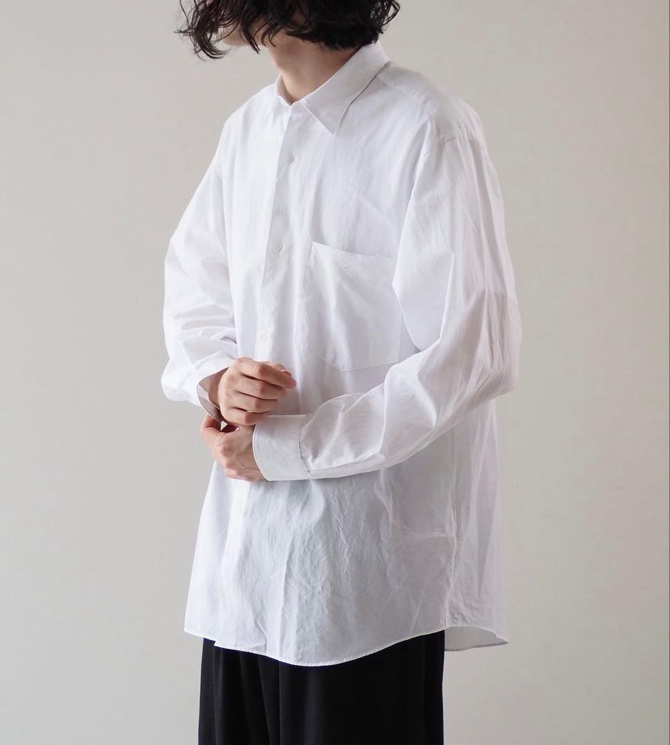【COMOLI】コモリシャツ（WHITE,Size3）