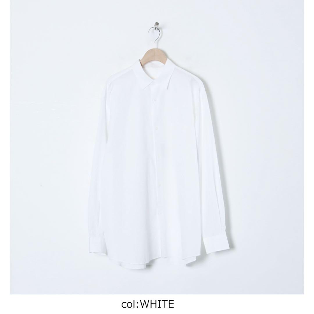 【COMOLI】コモリシャツ（WHITE,Size3）