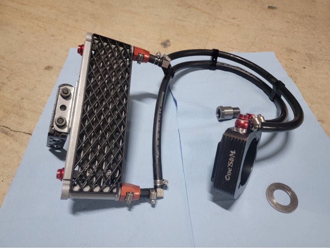 CB400T ホーク用One'S&M製 オイルクーラー