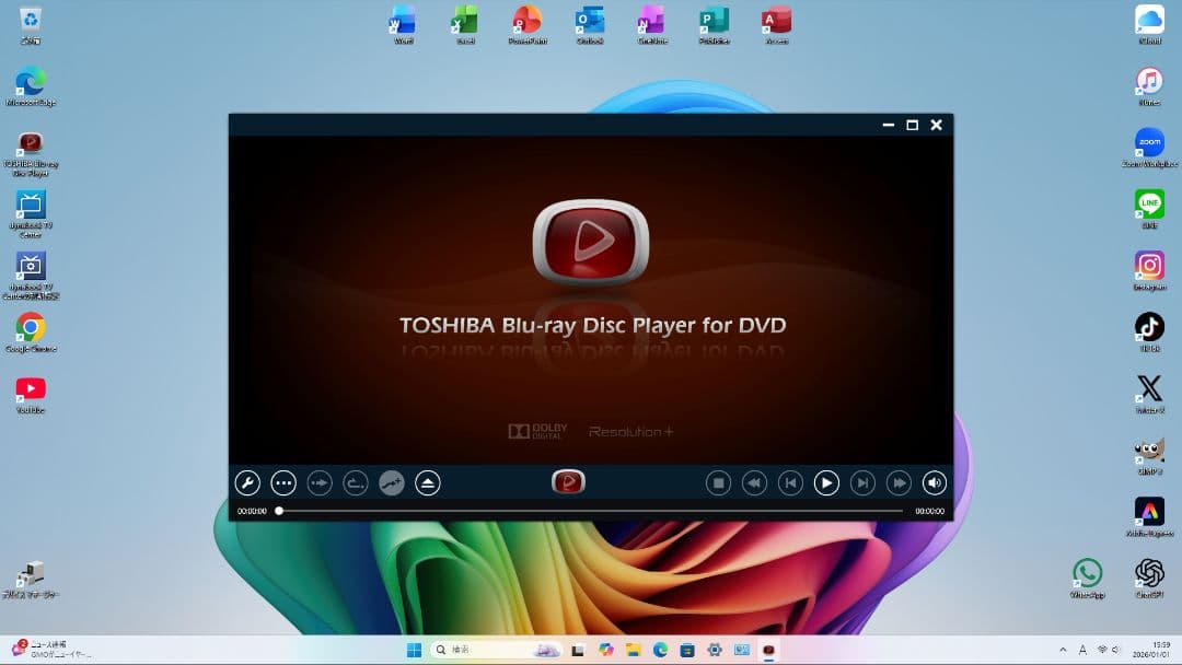 東芝TVPC BSCS地上視聴 SSD512GB 16GB W11 25H2