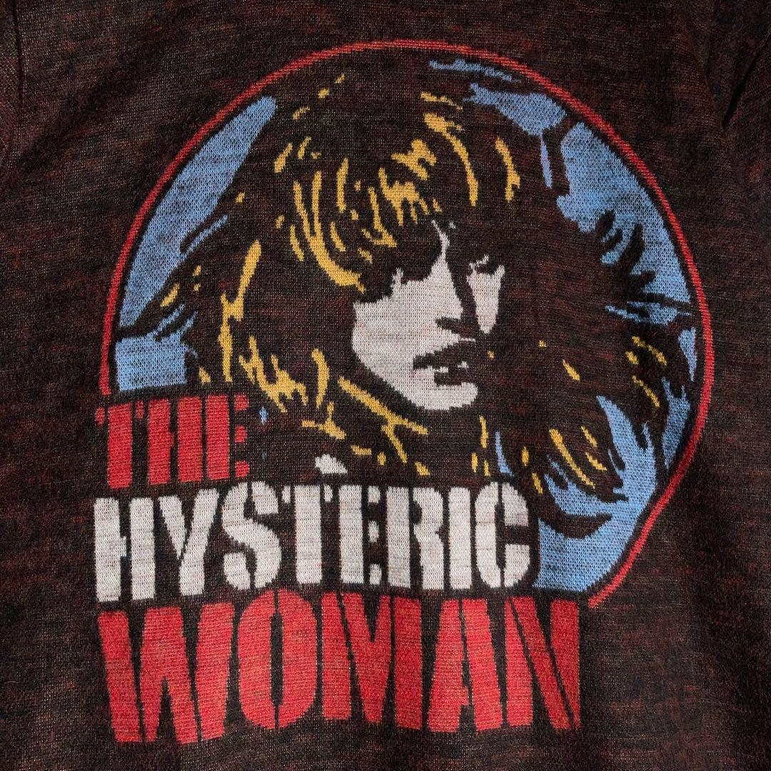 HYSTERIC GLAMOUR ニット セーター 濃茶色 黒リブ S