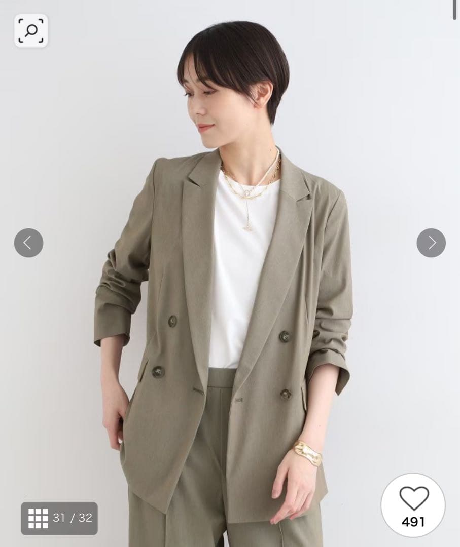 INDIVI パンツスーツ上下