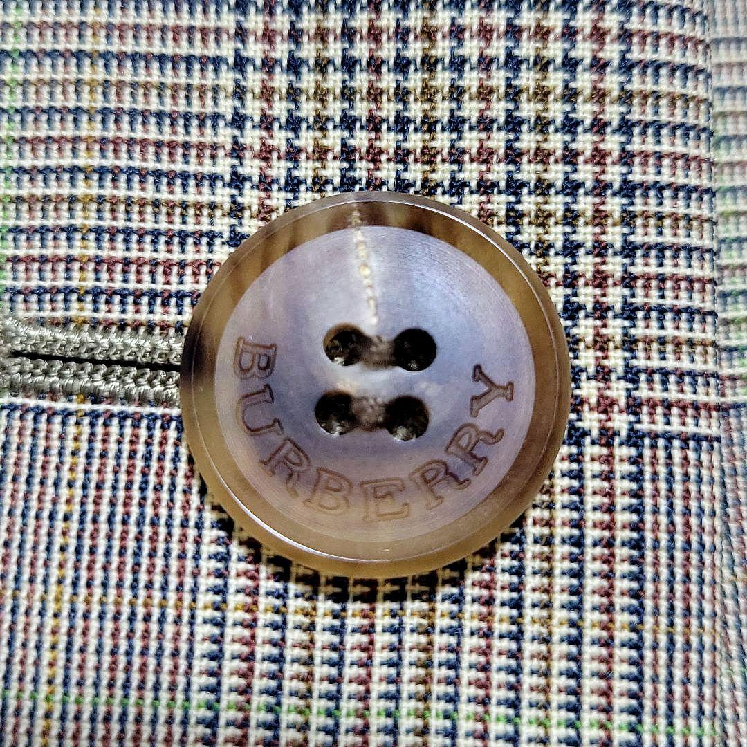 【美品】バーバリー　パンツ スーツセットアップ シングル 2B グレンチェック