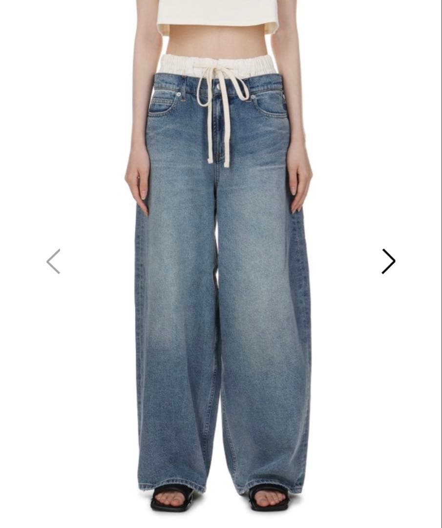 todayful ワイドデニムパンツ