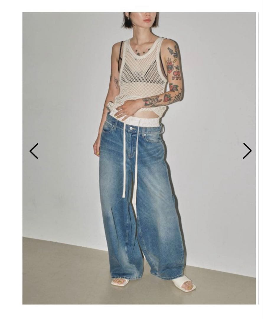 todayful ワイドデニムパンツ