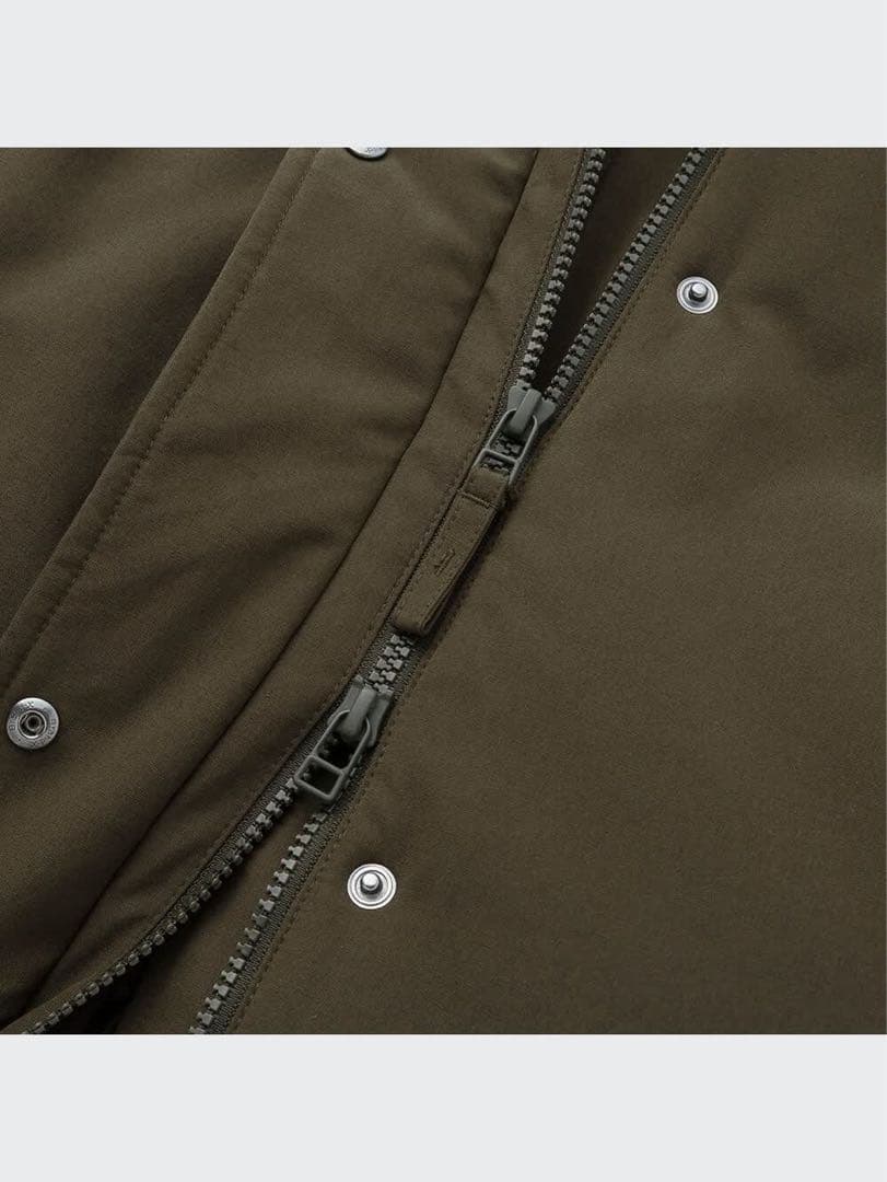 美品！ ユニクロ ハイブリッドダウンウルトラウォームロングコート ブラック S