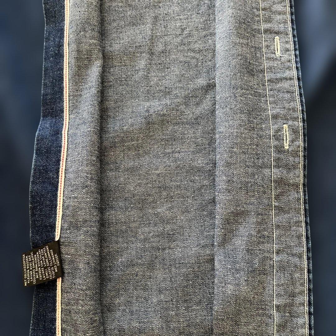 【美品】DOUBLE RL デニムシャツ　 インディゴシャツ 三つ星タグ　L