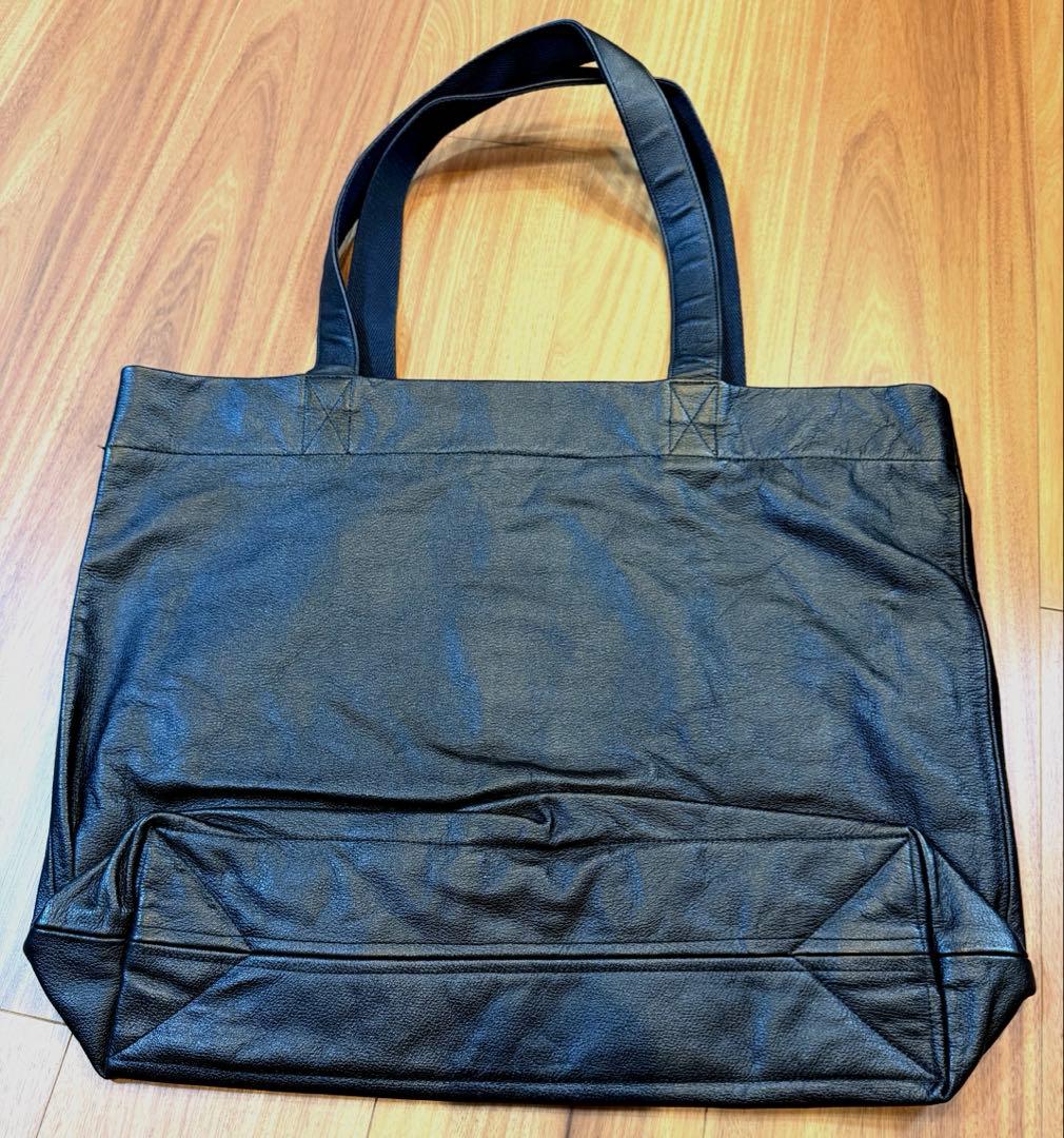 【新品未使用】ヨウジヤマモト ビッグロゴ レザートートバッグ 青山店限定