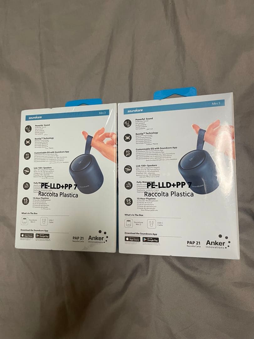 Anker Soundcore mini3 スピーカー 2個 ネイビー 紺色