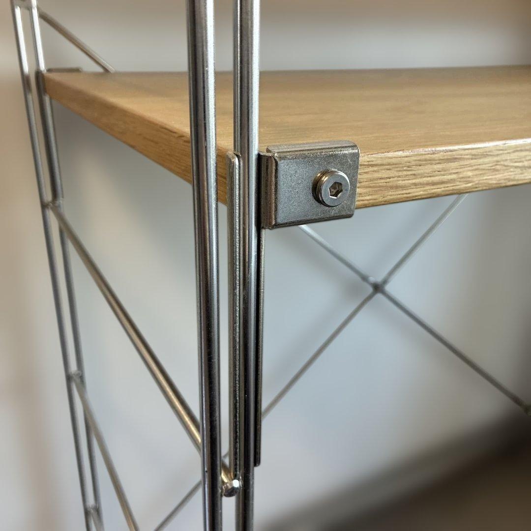 【無印良品】ステンレスユニットシェルフ　オーク材　デスク