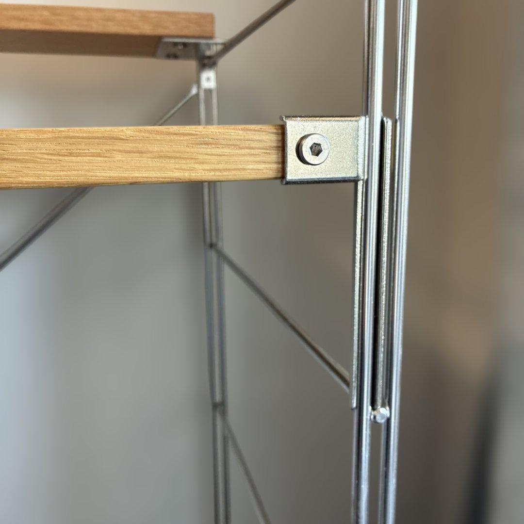 【無印良品】ステンレスユニットシェルフ　オーク材　デスク