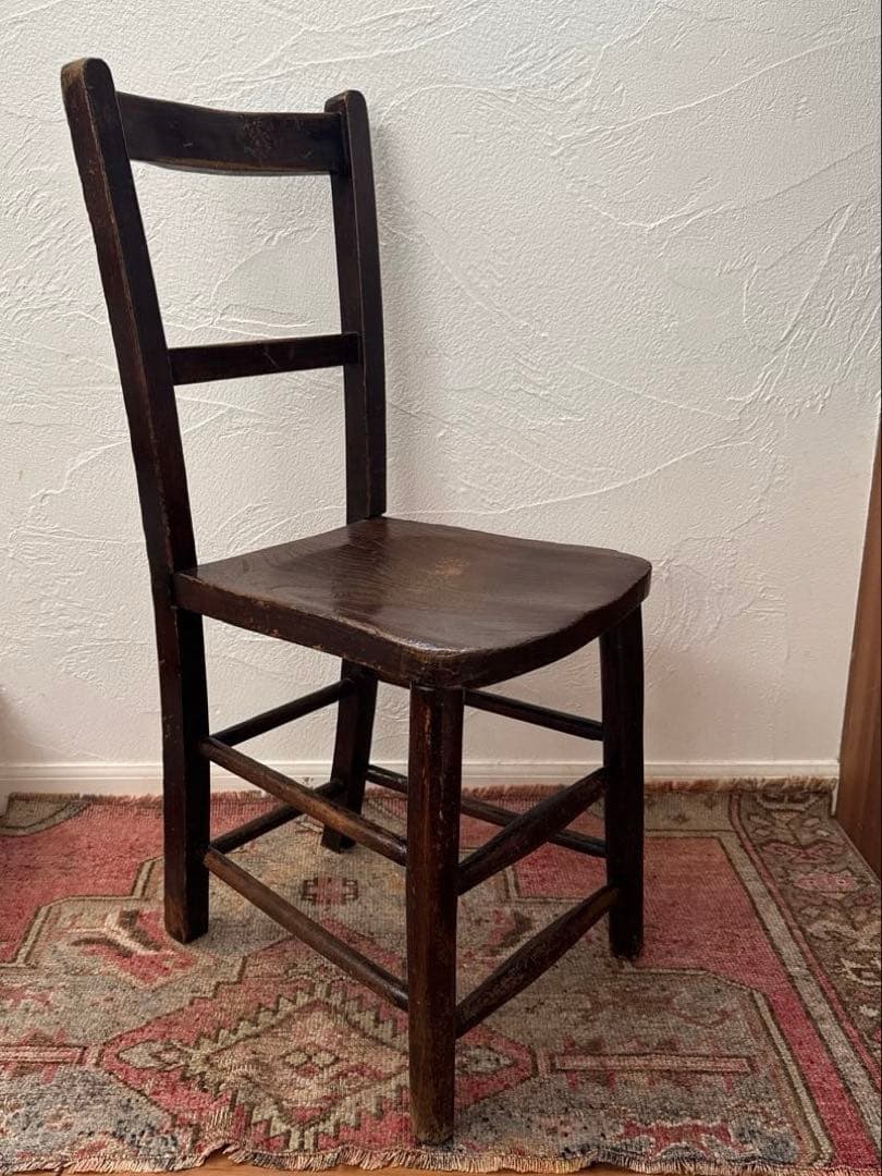 【お値下げ】イギリスアンティーク　チャイルドチェア　アンティークチェア