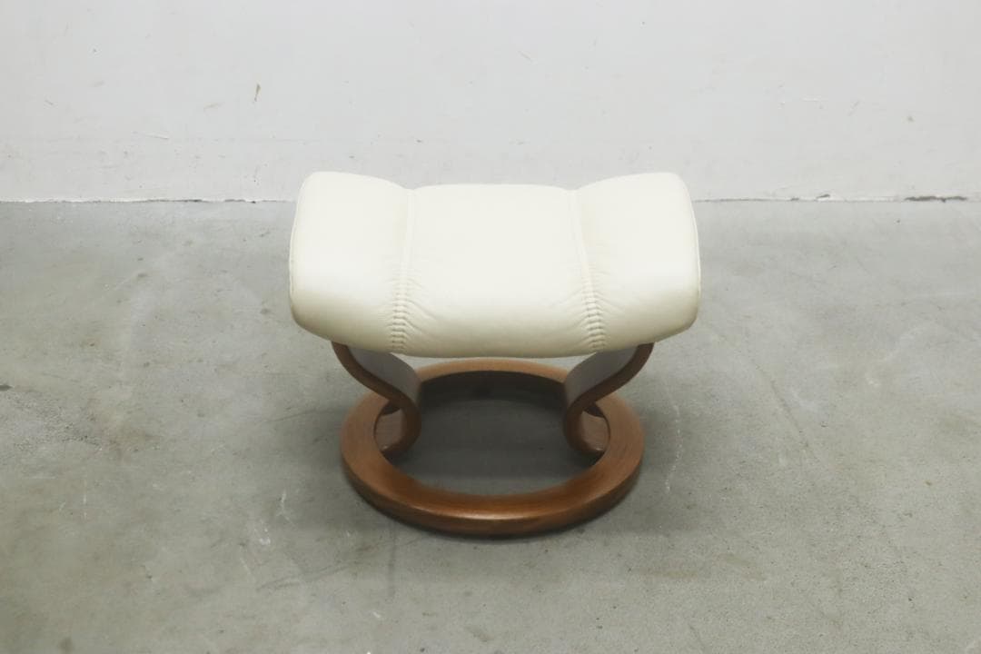 北欧 エコーネス コンサル オットマンセット 本革 リクライニング 1P ソファ