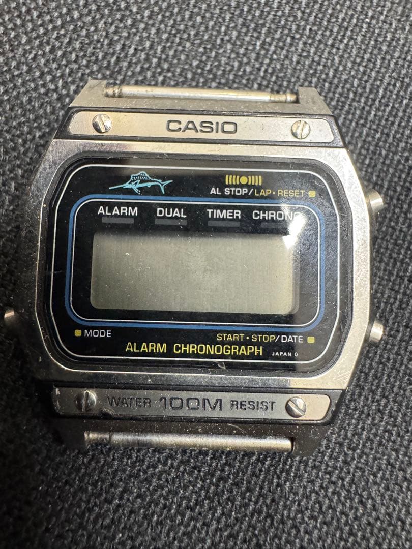 CASIO ALARM CHRONOGRAPH 100M防水