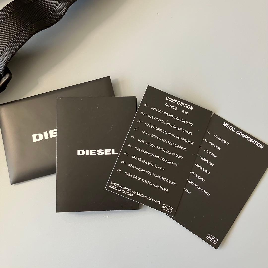 未使用品 DIESEL ディーゼル 濃紺インディゴ ボディバッグ/ウエスト