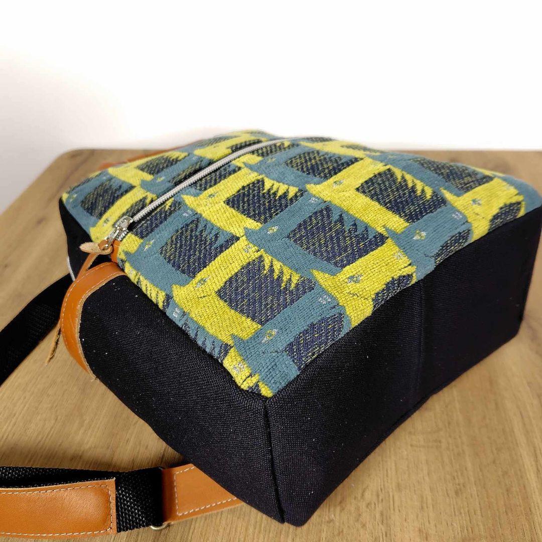 【SALE】ミナペルホネン/サラブレッドネイビー/ボストン型トートリュック本革キ