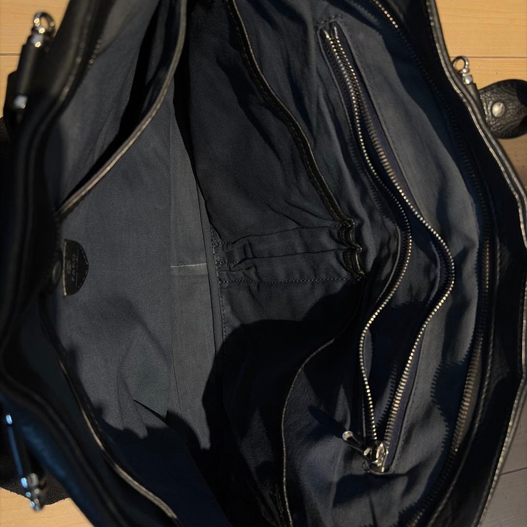 FARO ファーロ ブラック レザー ビジネスバッグ ブリーフケース