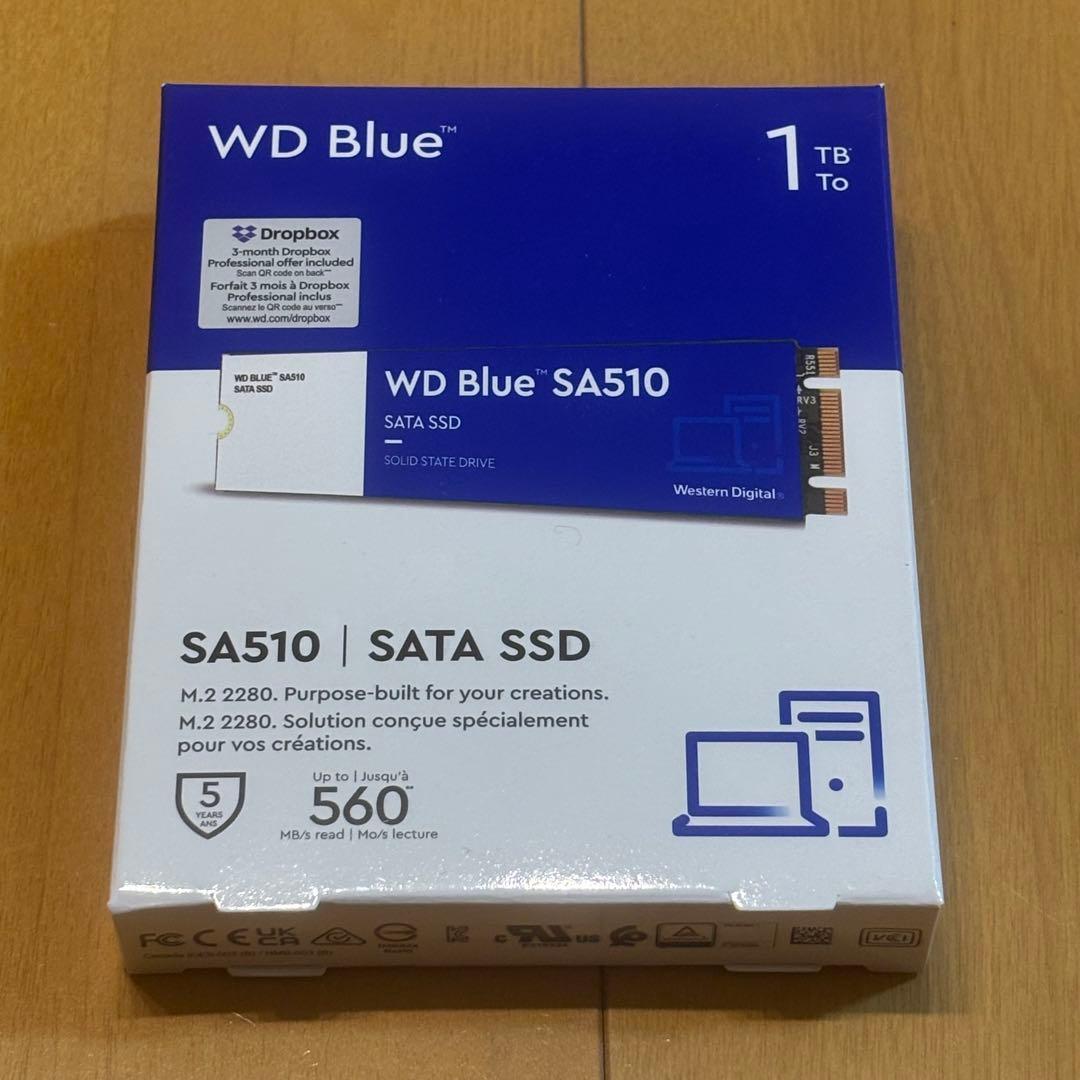 【未開封】WesternDigital WD Blue SA510 SSD1TB