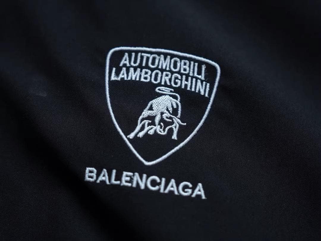 希少BALENCIAGA x Lamborghiniブラック ナイロンジャケット