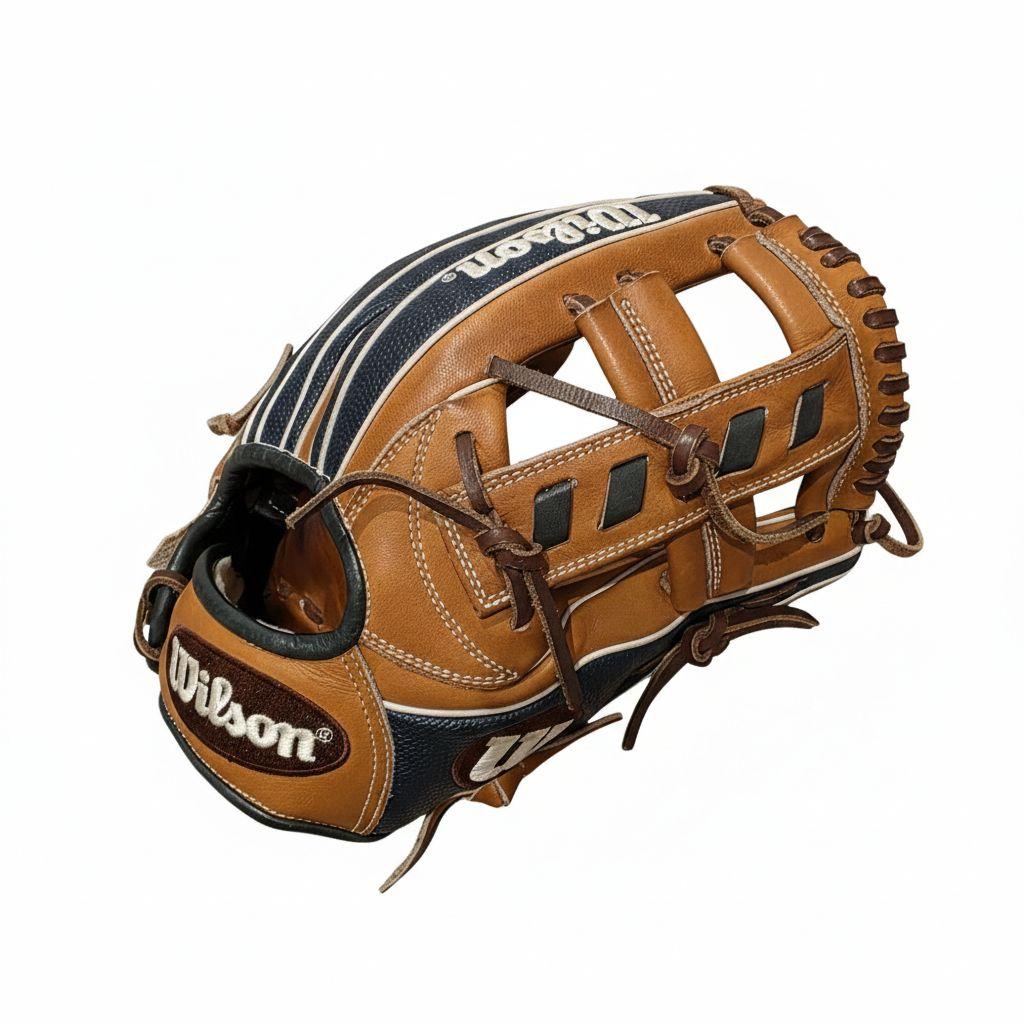 ウィルソン　Wilson　 軟式グローブ　ネイビー/ブラウン