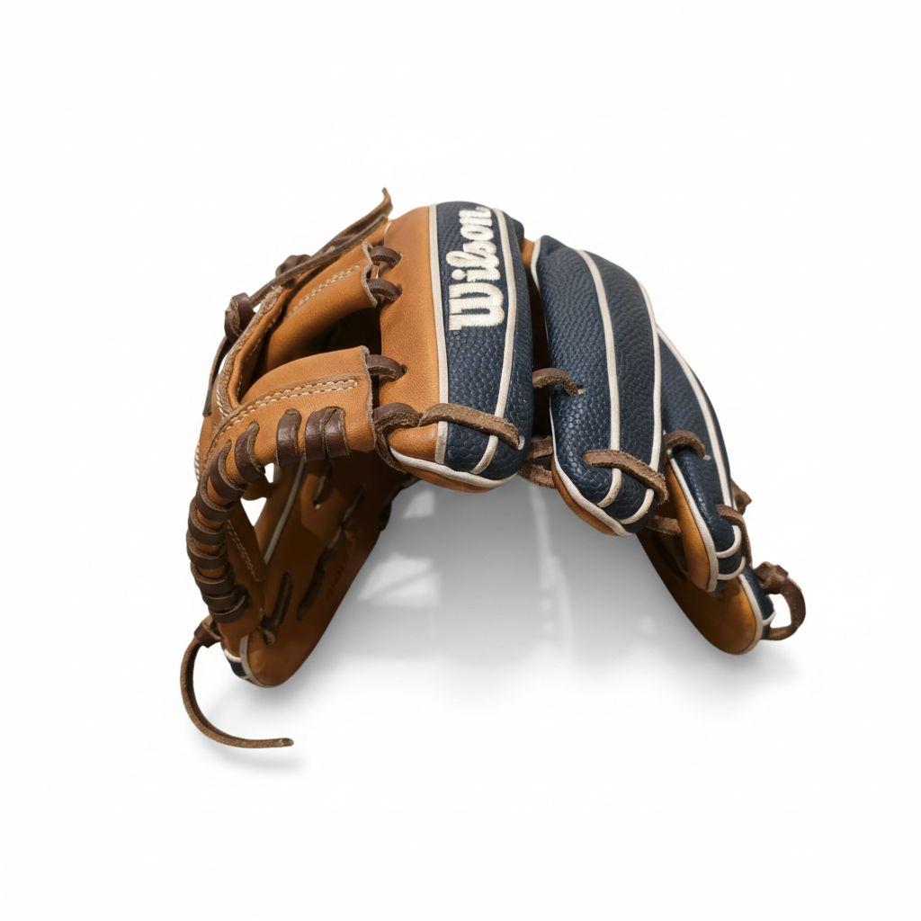 ウィルソン　Wilson　 軟式グローブ　ネイビー/ブラウン