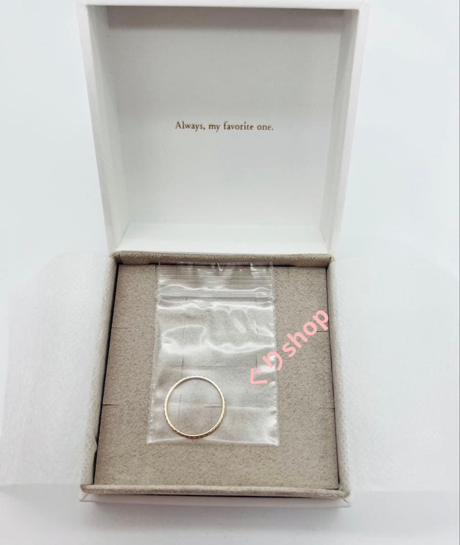 ete k10 YG クレールトライアングルカットリング 15号