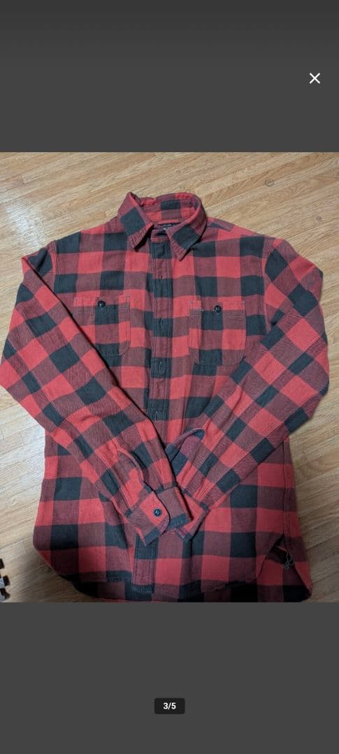 RRL チェック シャツ マットロック ワーク ベッカム ラルフ