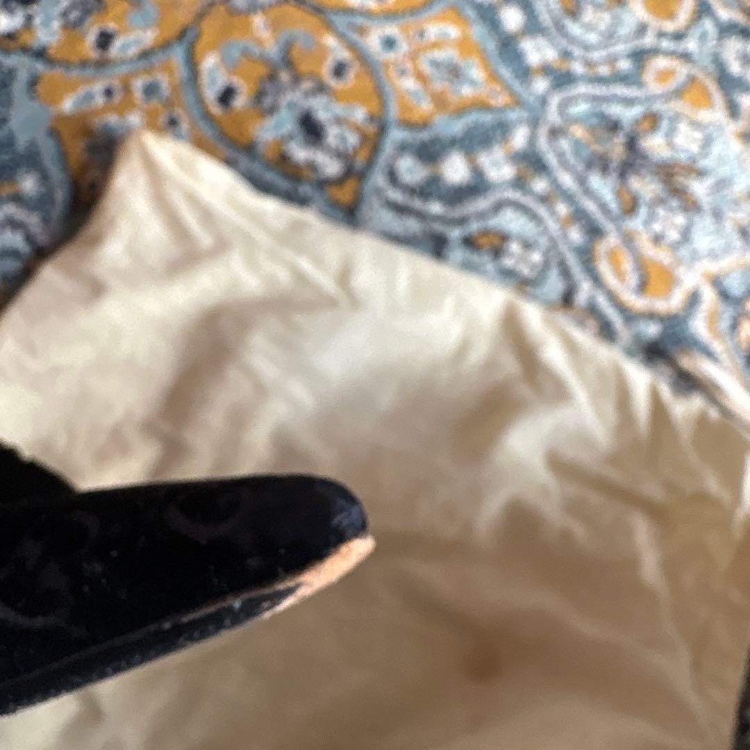 グッチ パンプス 35ハーフ　約22.5cm ベルベット バンブー ヒール　レア