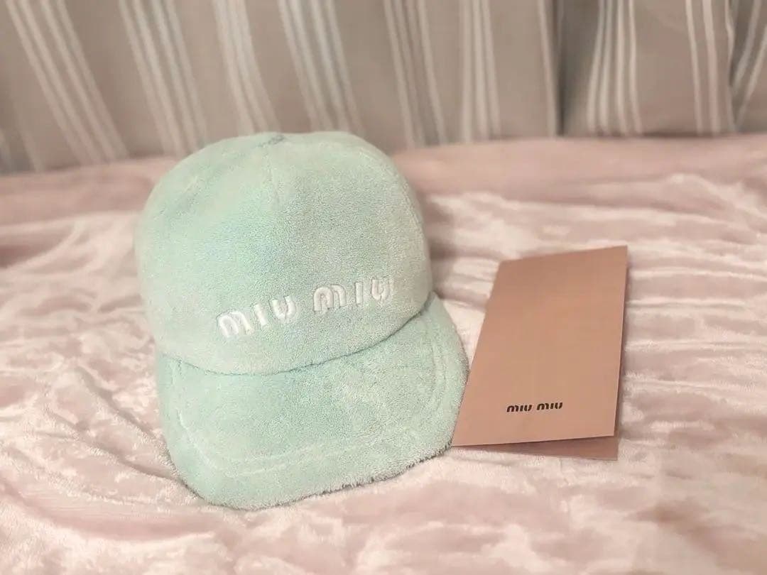miumiu テリークロス パイル地 キャップ