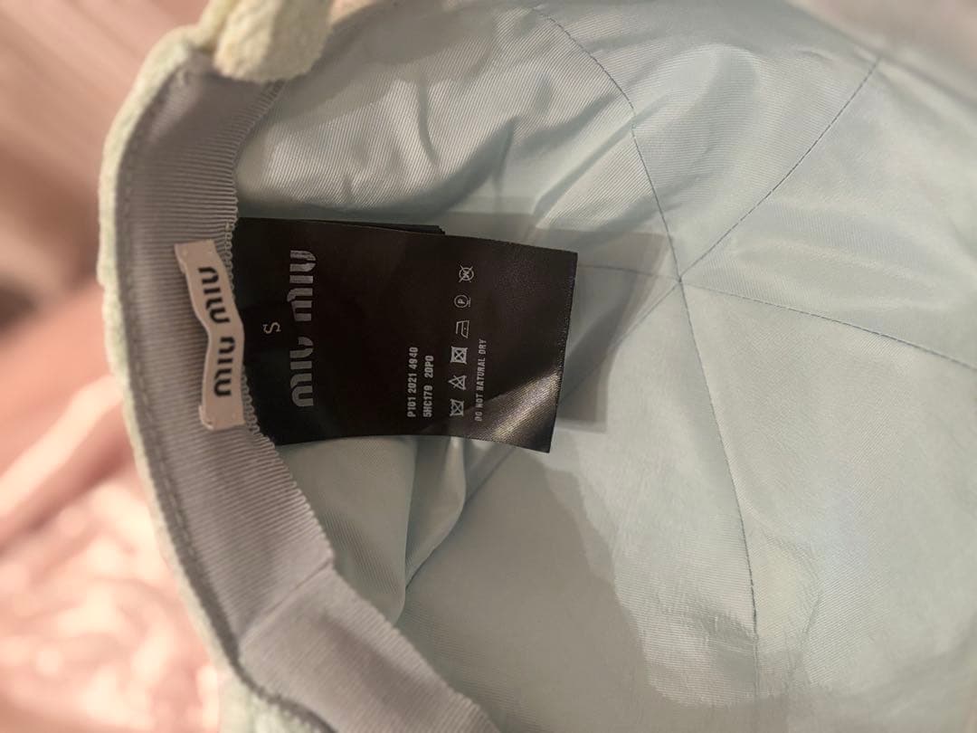 miumiu テリークロス パイル地 キャップ