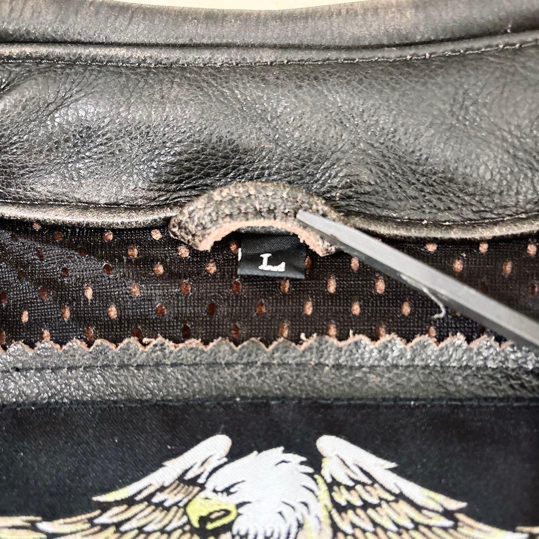 HARLEY-DAVIDSON ヴィンテージ加工 シングル レザージャケット