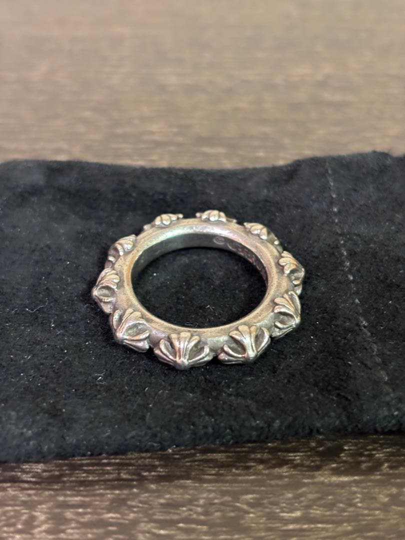 Chrome Hearts クロスバンドリング　21号　真贋不明