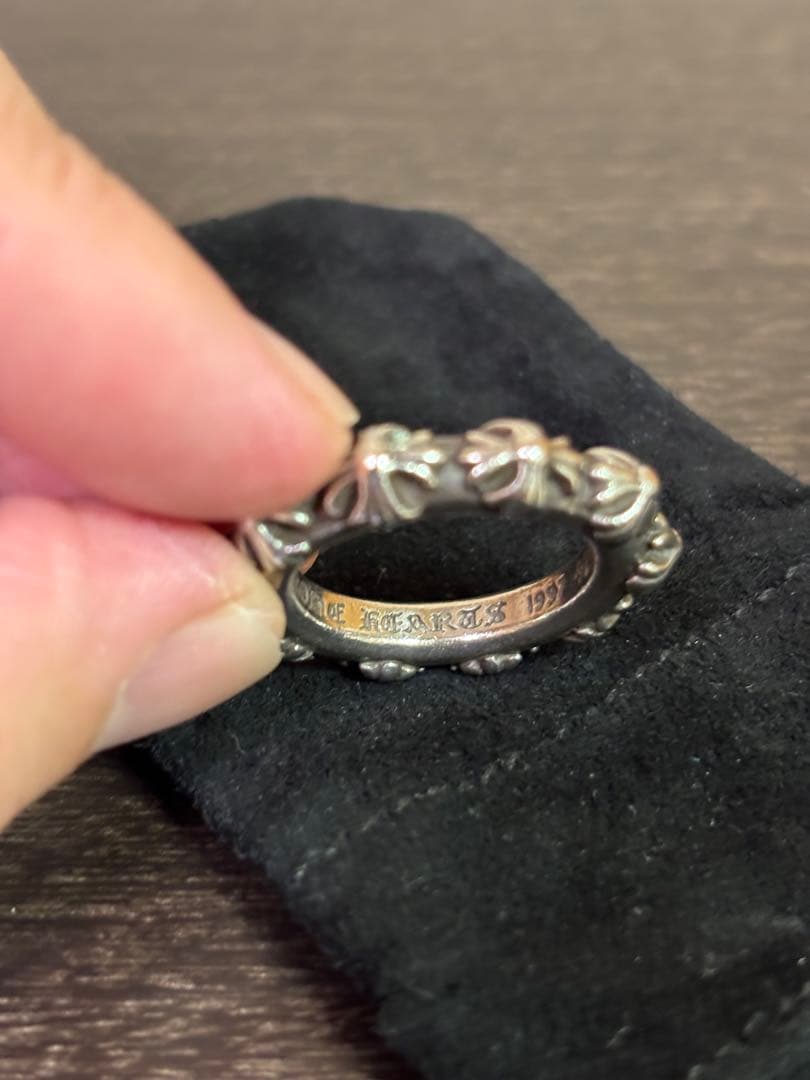 Chrome Hearts クロスバンドリング　21号　真贋不明