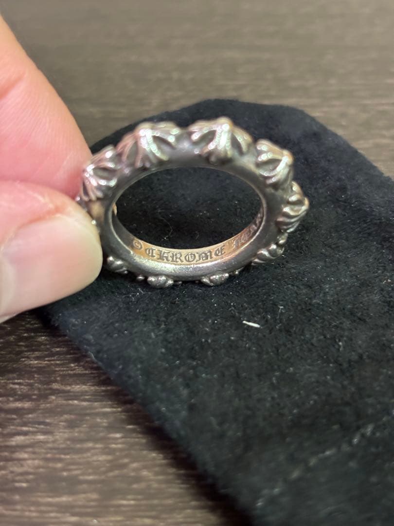 Chrome Hearts クロスバンドリング　21号　真贋不明