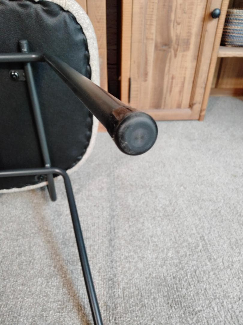 チェア1脚◆イス◆ファブリック◆ダイニング◆レトロ風　(GAK⑩)