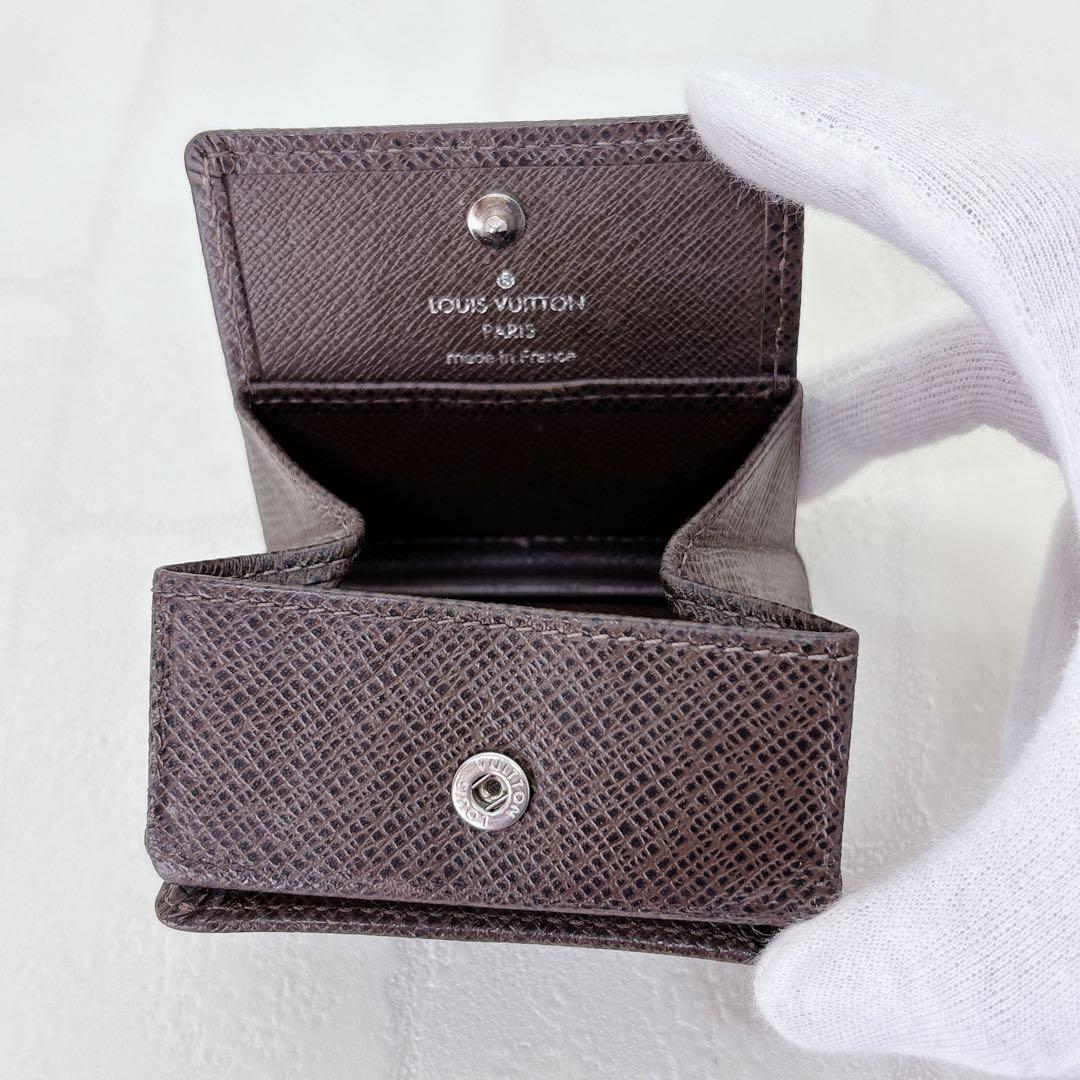 美品✨VUITTON ヴィトン タイガ ポルトモネ ボワット ケース 茶色