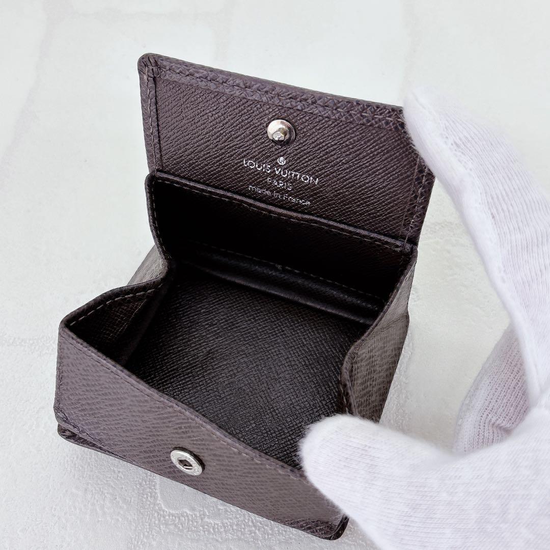 美品✨VUITTON ヴィトン タイガ ポルトモネ ボワット ケース 茶色