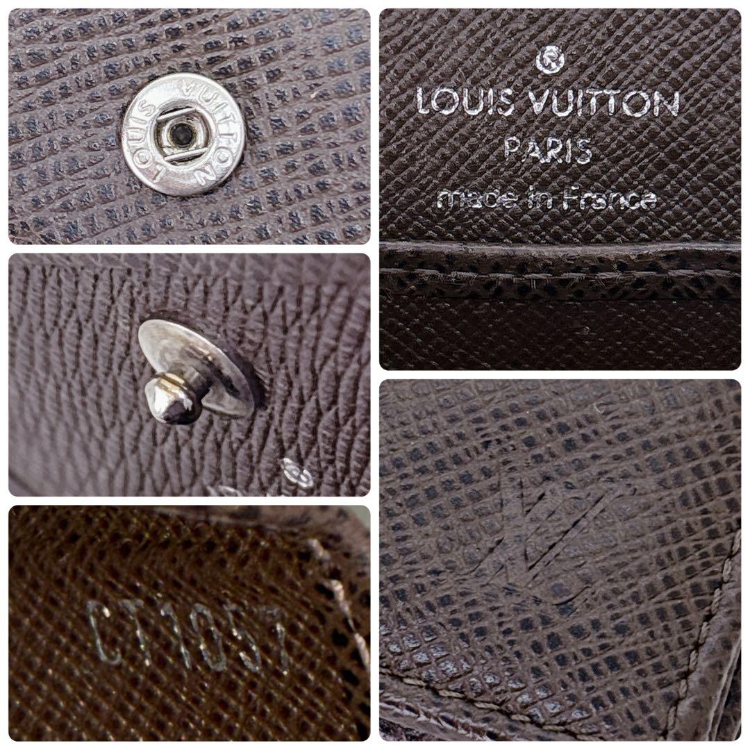 美品✨VUITTON ヴィトン タイガ ポルトモネ ボワット ケース 茶色