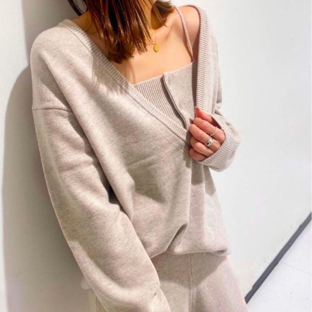 Plage プラージュ WO レイヤードニット セットアップ 2022AW