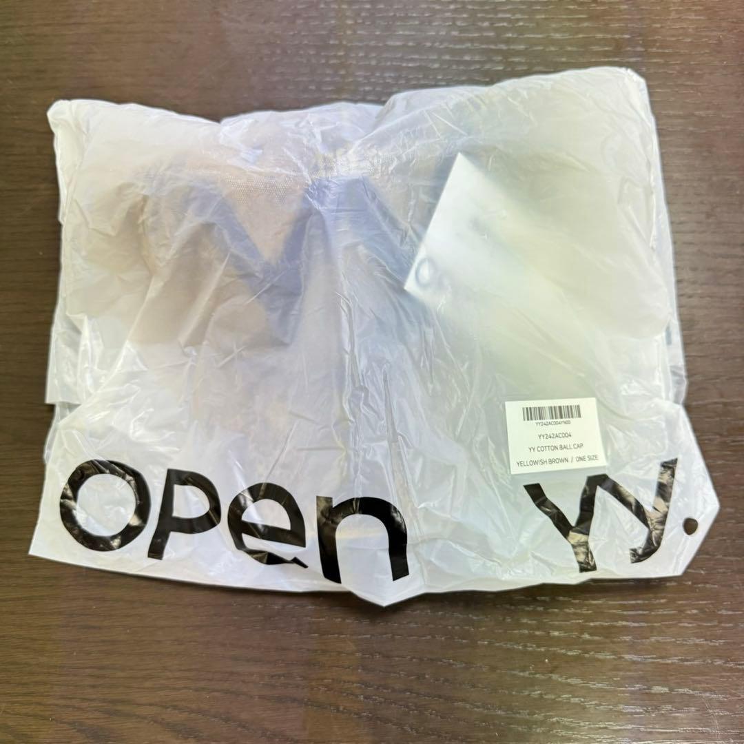 OPEN YY 韓国限定キャップ イエローブラウン 人気カラー 正規品