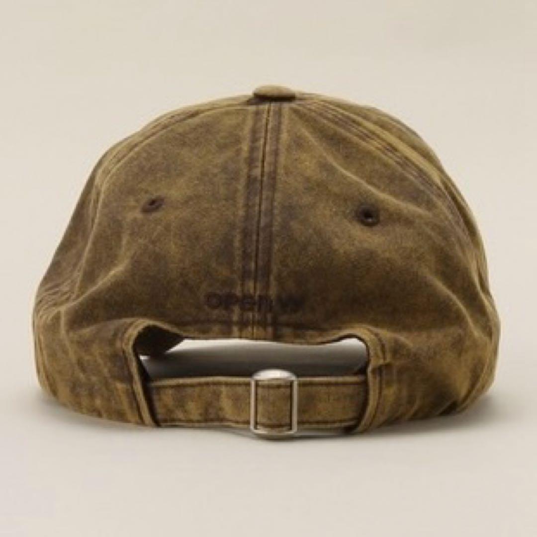 OPEN YY 韓国限定キャップ イエローブラウン 人気カラー 正規品