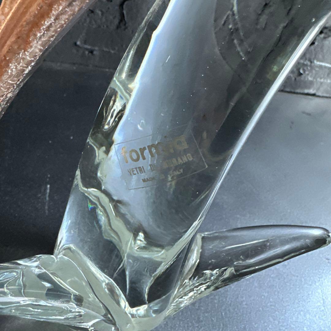 瞬間お値下げ‼️すごい存在感！イタリア製ムラーノガラス　フォルミア社製オウム置物