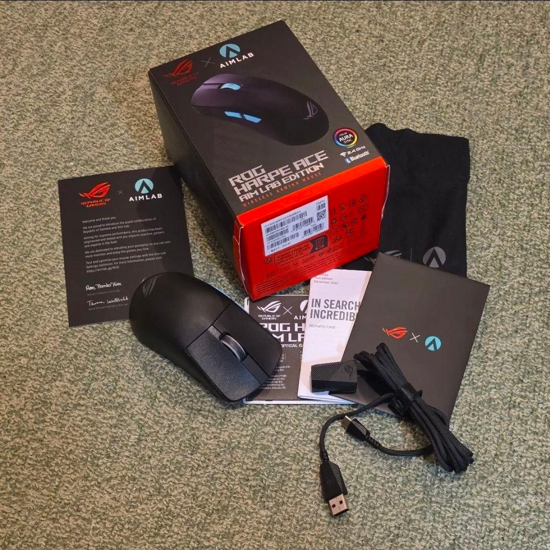 【美品】ROG Harpe Ace Aim Lab ゲーミングマウス